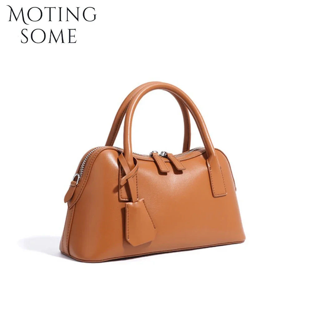 Motingsome Boston Bags Luxury Designer Bags Woman Handbag Shoulder Mini Tote Crossbody Messenger Shell Satcheles 2025 New Lady