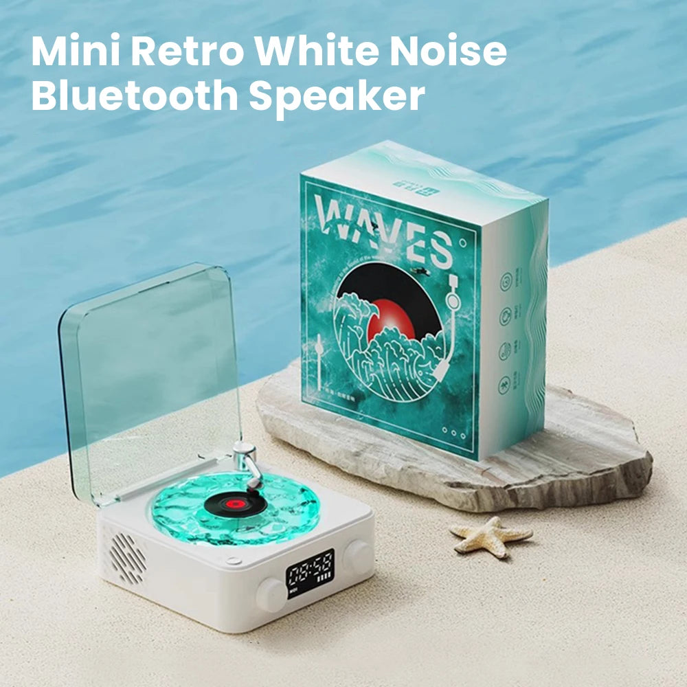 Multi-Function Retro Record Player Styled Natural Sleep Aid Sound Bluetooth Stereo The Waves Vinyl Player Droshipping