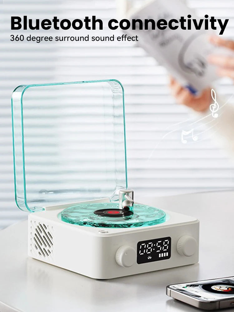 Multi-Function Retro Record Player Styled Natural Sleep Aid Sound Bluetooth Stereo The Waves Vinyl Player Droshipping