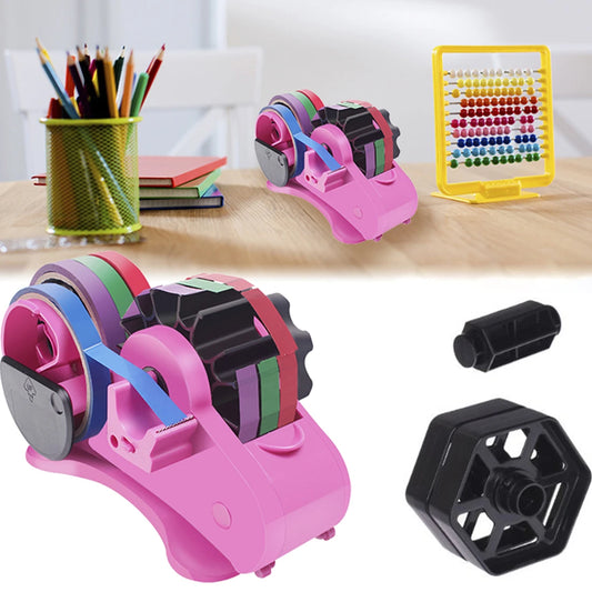 Multiple Roll Cut Heat Tape Dispenser Sublimation for Heat Transfer Tape Reusable Semi-Automatic Tape Dispenser with Compartment