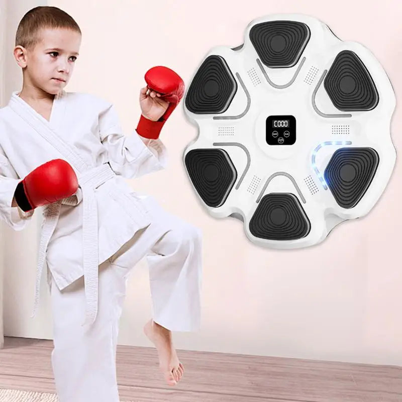 Music Boxing Machine Interactive Workout Punching Trainer Interactive Workout Punching Trainer Smart Wall Boxing Music Exerciser