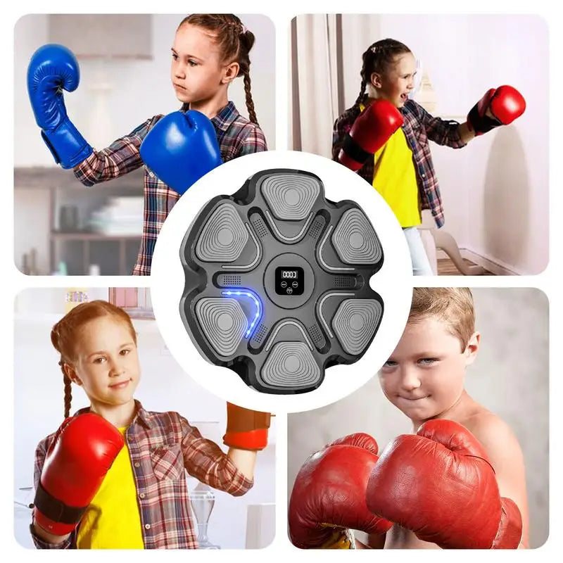 Music Boxing Machine Interactive Workout Punching Trainer Interactive Workout Punching Trainer Smart Wall Boxing Music Exerciser