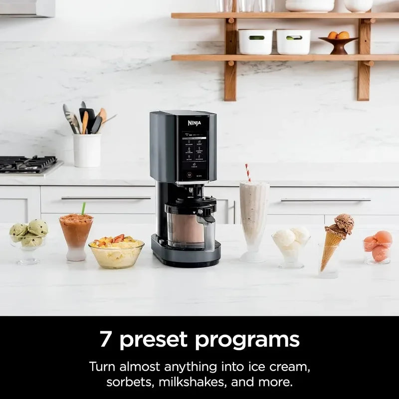 NC299AMZ CREAMi Ice Cream Maker, for Gelato, Mix-ins, Milkshakes, Sorbet, Smoothie Bowls & More, 7 One-Touch Programs