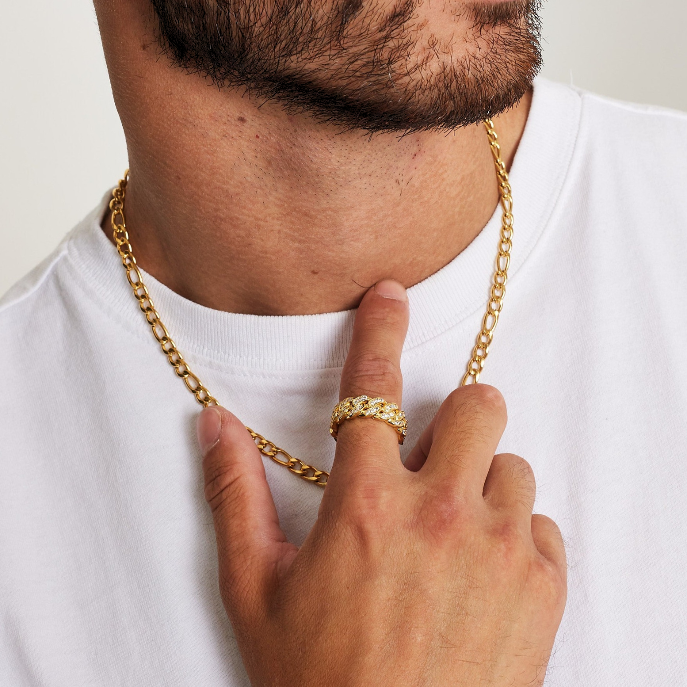 MIAMI ICED CUBAN RING [GOLD]