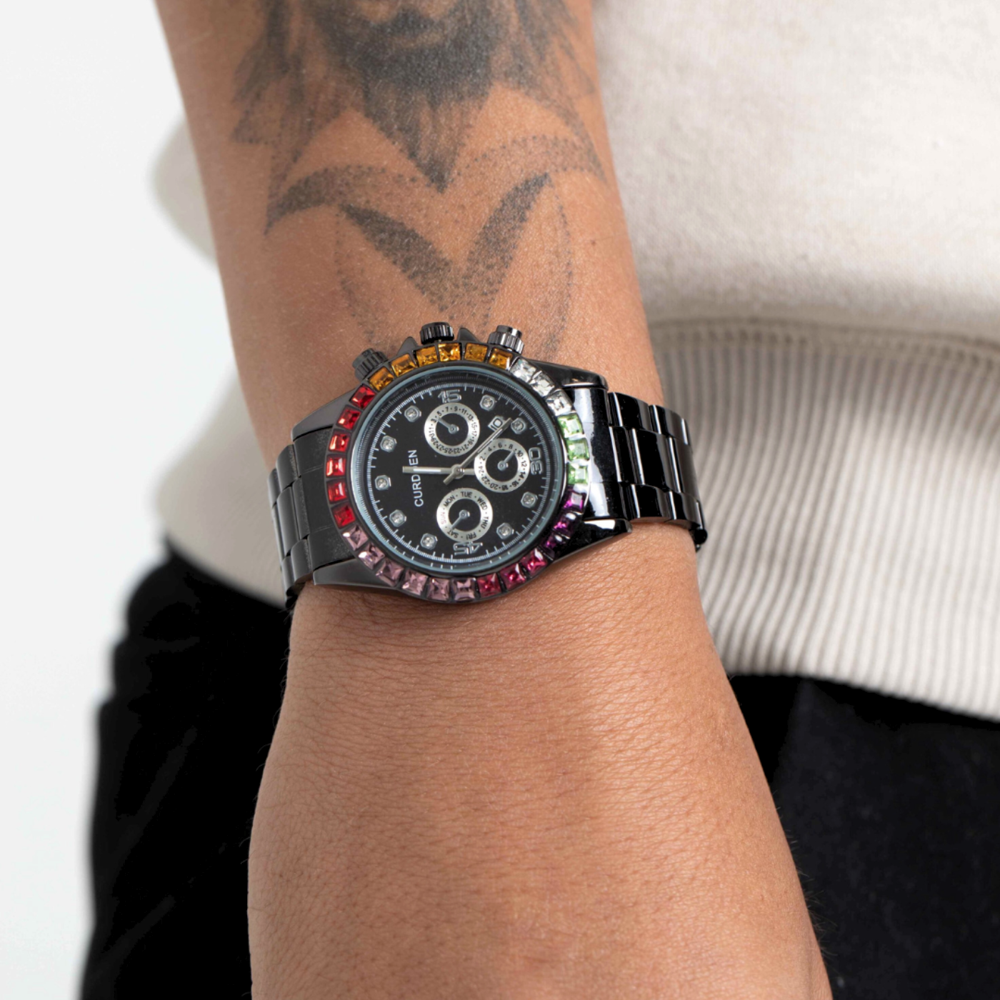 KALEIDOSCOPE BLACK CHRONOGRAPH WATCH