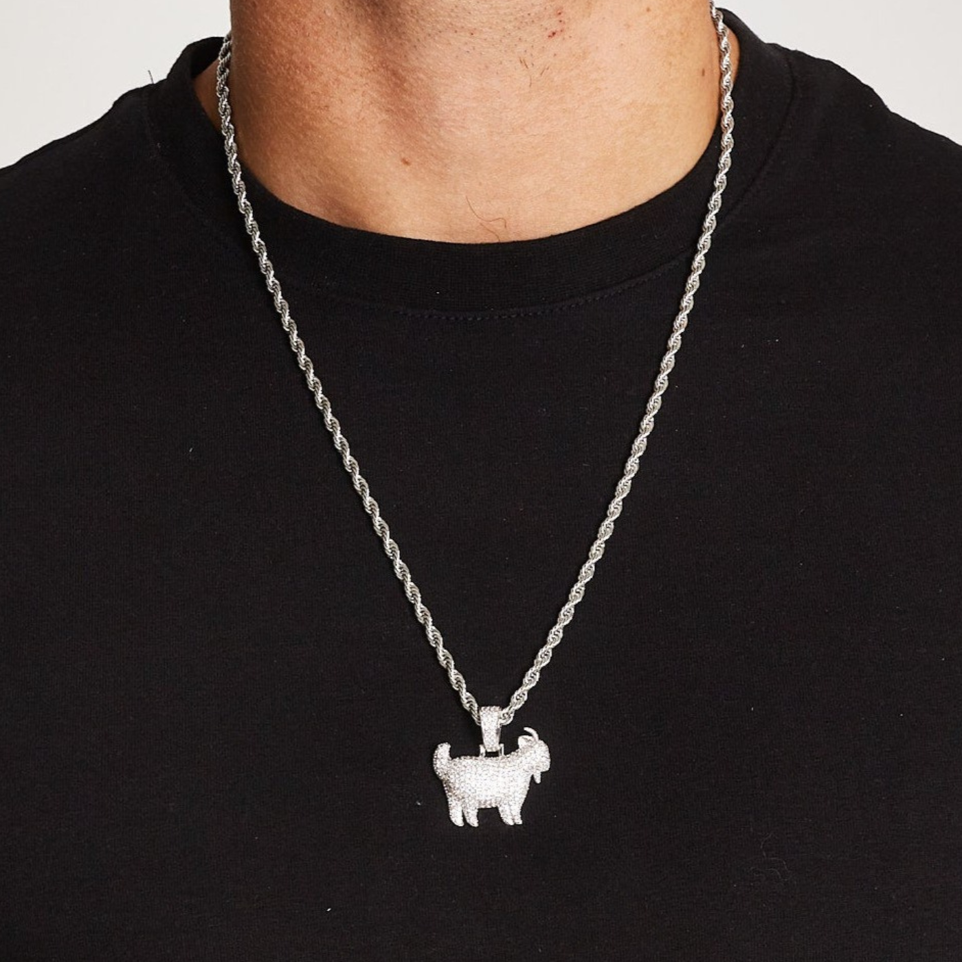 ICED GOAT [WHITE GOLD]