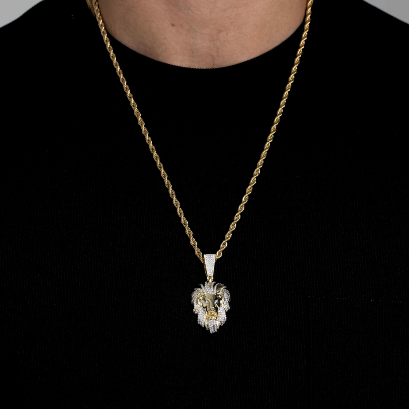 ICED LION PENDANT [GOLD]