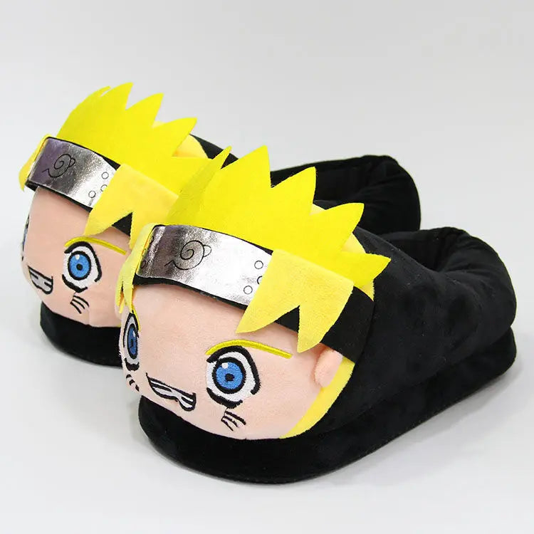 Naruto Uzumaki Naruto Winter Cotton Slippers Plush Couple Autumn and Winter Residential Home Indoor Shoes Anti Slip