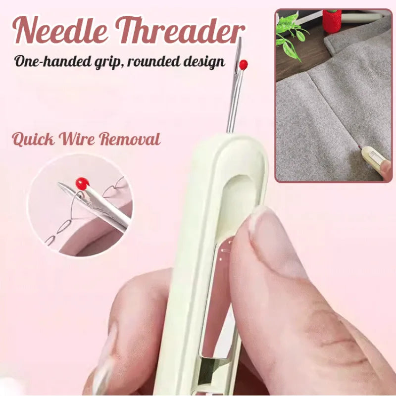 Needle Threader home use Multi-function needle threader for the elderly Hand sewing tools Needle Threader 2 in1 needle threader