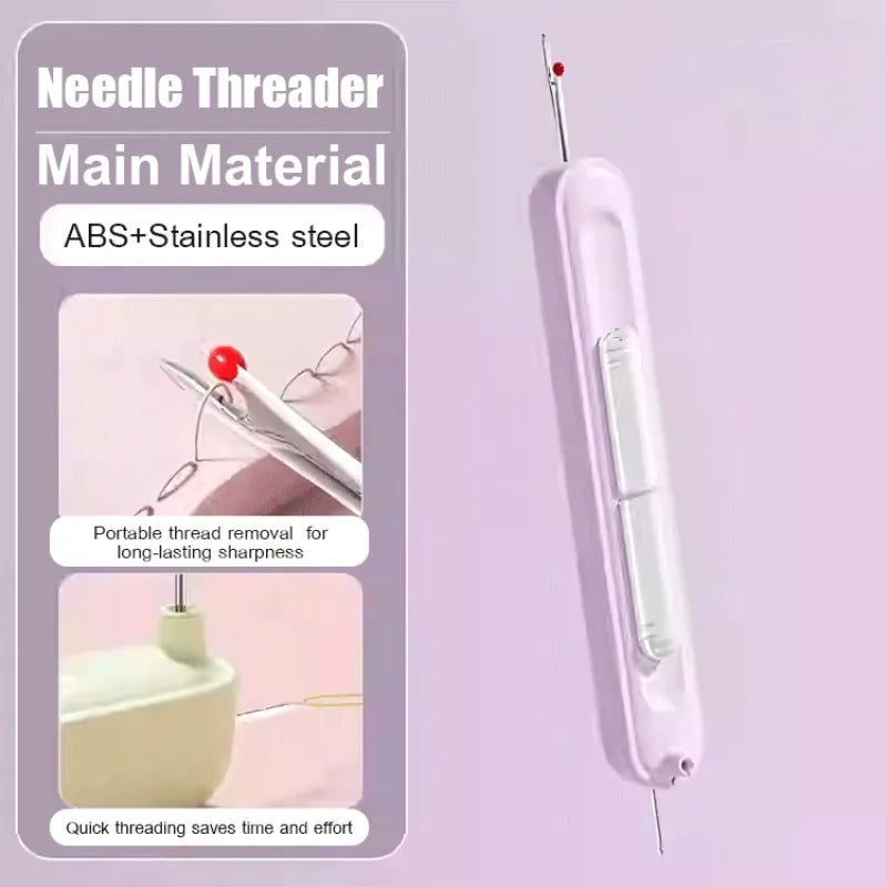 Needle Threader home use Multi-function needle threader for the elderly Hand sewing tools Needle Threader 2 in1 needle threader