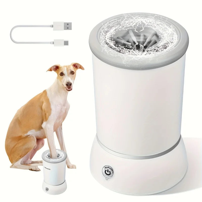 Nettoyeur électrique de pattes d'animaux domestiques, nettoyeur automatique de pattes de chien et de chat, tasse portable à faible bruit