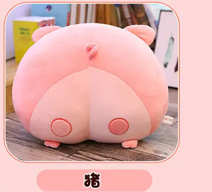 New Arrival 40/50cm Lovely Cat Butt Plush Corgi Pillow Pig Cushion Cartoon Animal Sofa Stuffed Dog Toys