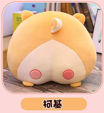 New Arrival 40/50cm Lovely Cat Butt Plush Corgi Pillow Pig Cushion Cartoon Animal Sofa Stuffed Dog Toys