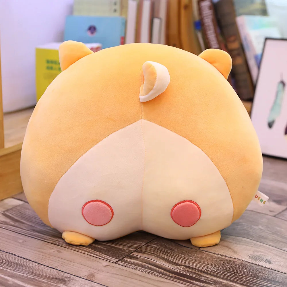 New Arrival 40/50cm Lovely Cat Butt Plush Corgi Pillow Pig Cushion Cartoon Animal Sofa Stuffed Dog Toys