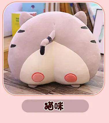 New Arrival 40/50cm Lovely Cat Butt Plush Corgi Pillow Pig Cushion Cartoon Animal Sofa Stuffed Dog Toys