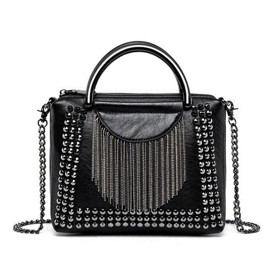 Niet Design Frauen Handtasche Mini Mode Kette Quaste Dame Umhängetaschen schwarze Mädchen Klappe Umhängetasche Bolsa Franja Totes