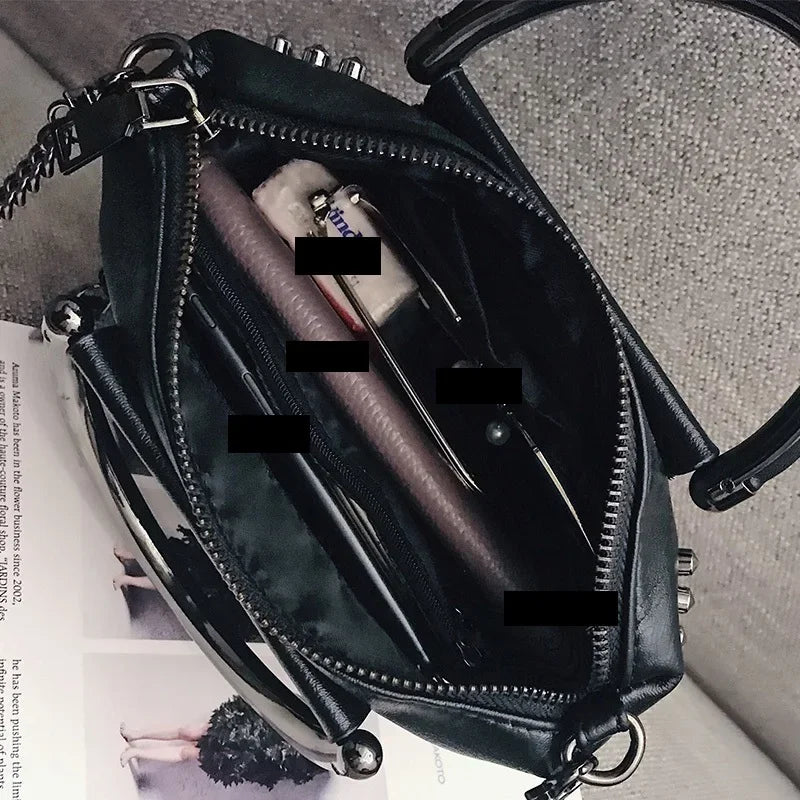 Niet Design Frauen Handtasche Mini Mode Kette Quaste Dame Umhängetaschen schwarze Mädchen Klappe Umhängetasche Bolsa Franja Totes