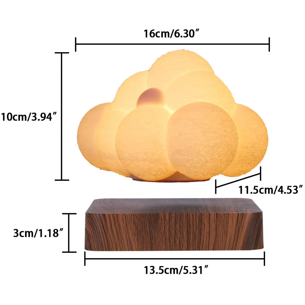 Nieuwigheid Nachtlampje Magnetische Levitatie Wolk Lamp Creativiteit Drijvende 3d Print Lamp Bureau Decoratie Verjaardagscadeau