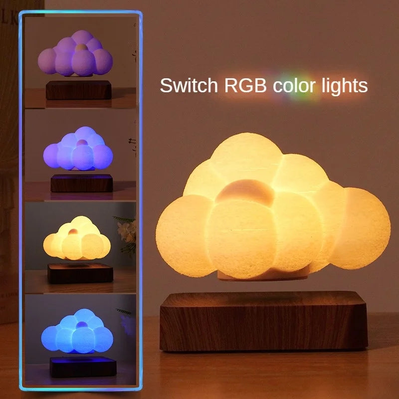 Nieuwigheid Nachtlampje Magnetische Levitatie Wolk Lamp Creativiteit Drijvende 3d Print Lamp Bureau Decoratie Verjaardagscadeau