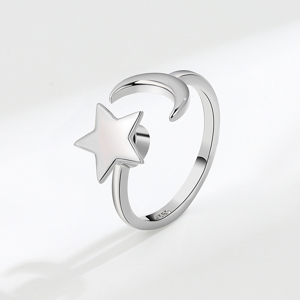 S925 Sterling Silver New Style XINGX Spinning Ring Female 13g