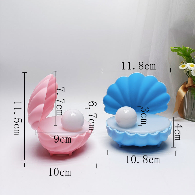 Price 2.05 usd  weight 173g Fantasy Shell Small Night Lamp Handmade DIY Luminous