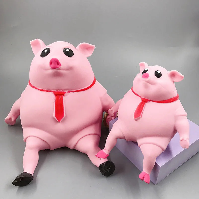 Pink Pig Squeeze Doll Fidget Toys Slow Rebound TPR 25cm Squishy Piggy Anti Stress Decompression Toy Stress Relief Toy Gift J144