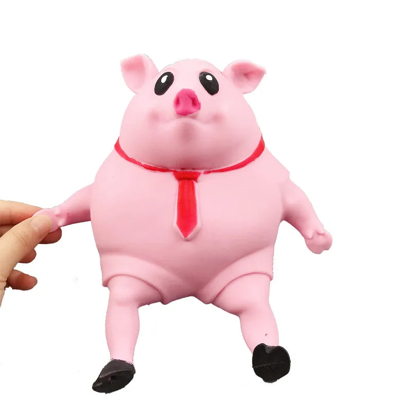 Pink Pig Squeeze Doll Fidget Toys Slow Rebound TPR 25cm Squishy Piggy Anti Stress Decompression Toy Stress Relief Toy Gift J144