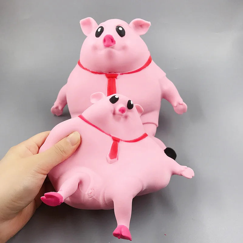 Pink Pig Squeeze Doll Fidget Toys Slow Rebound TPR 25cm Squishy Piggy Anti Stress Decompression Toy Stress Relief Toy Gift J144