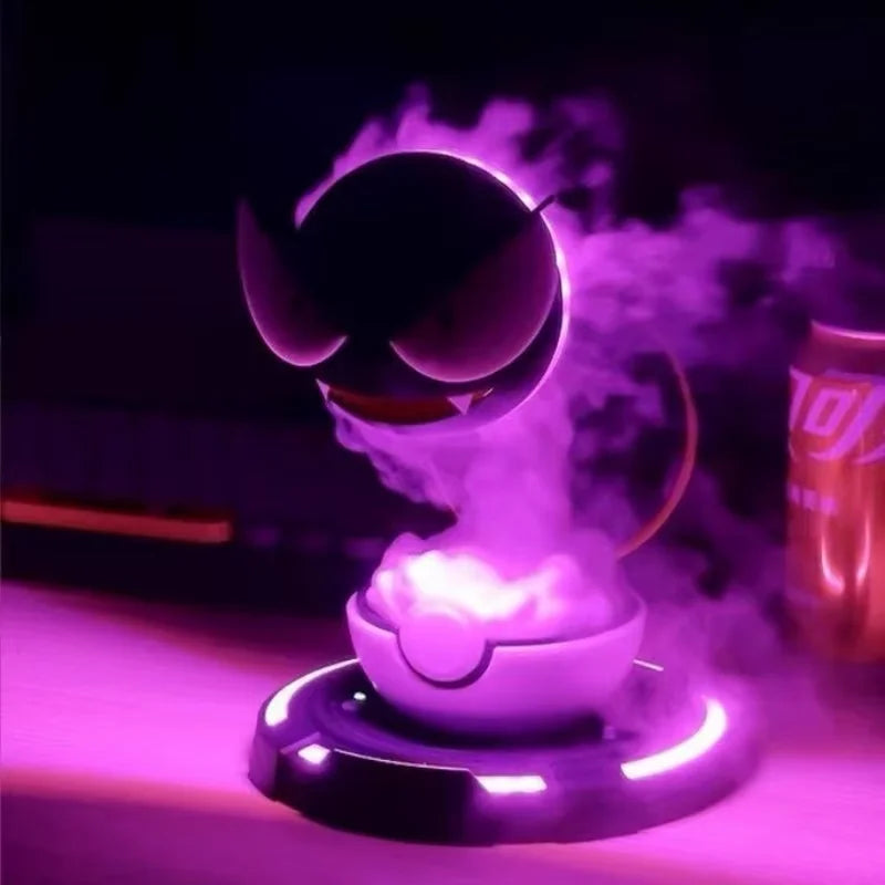 Pokemon Gengar Humidifier Anime Night Light Air Purifier Lighting Led Lamp Room Desktop Cute Purifier Accessories Christmas Gift