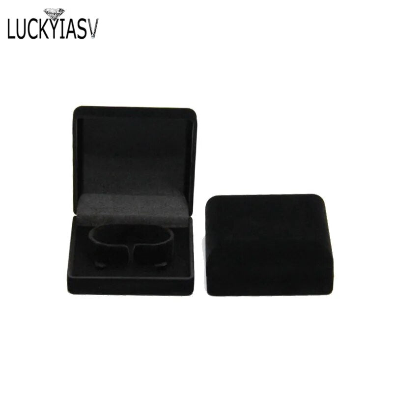 Premium Bangle Bracelet Box Black Velvet Coated Jewelry Display Boxes C Collar Jewellery Packaging Gift Holder Organizer Case