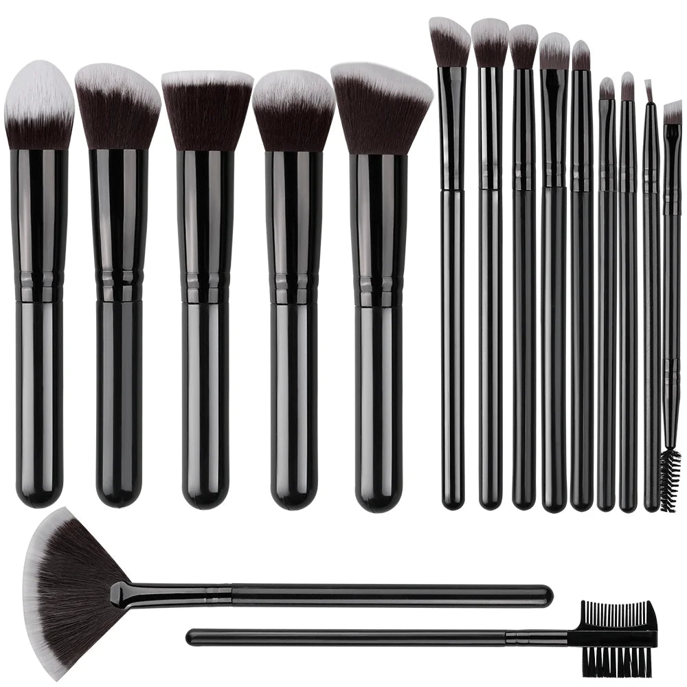 Professional 14/16PCS Makeup Brushes Set Soft Fluffy Eye Shadow Foundation Blush Powder Concealers Female Cosmetics Beauty Tools