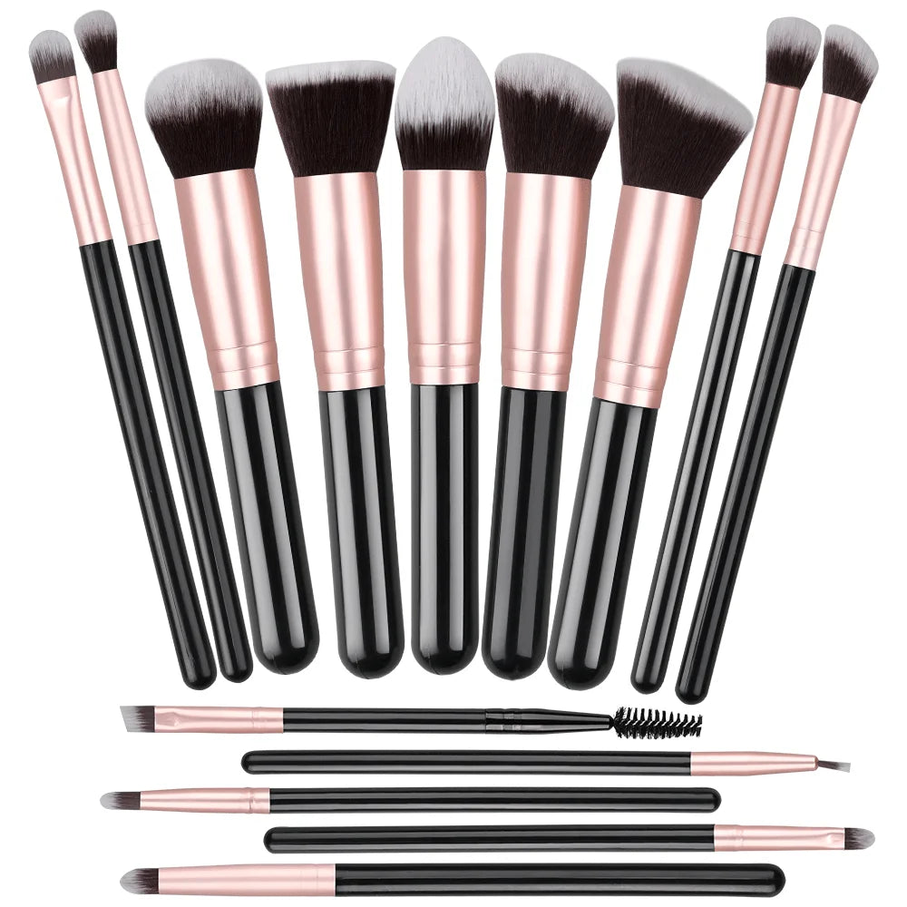 Professional 14/16PCS Makeup Brushes Set Soft Fluffy Eye Shadow Foundation Blush Powder Concealers Female Cosmetics Beauty Tools