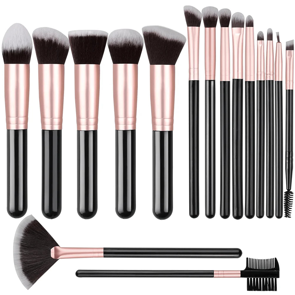 Professional 14/16PCS Makeup Brushes Set Soft Fluffy Eye Shadow Foundation Blush Powder Concealers Female Cosmetics Beauty Tools