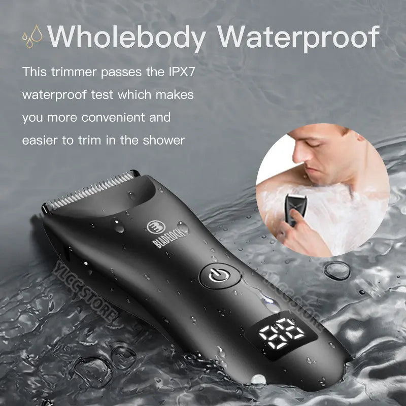 Professional Hair Clipper Rechargeable Beard Trimmer Hair Cutting Machine Electric Shaver for Body Hair Shaving Safety Razor