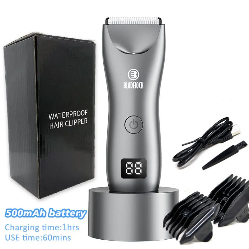 Professional Hair Clipper Rechargeable Beard Trimmer Hair Cutting Machine Electric Shaver for Body Hair Shaving Safety Razor