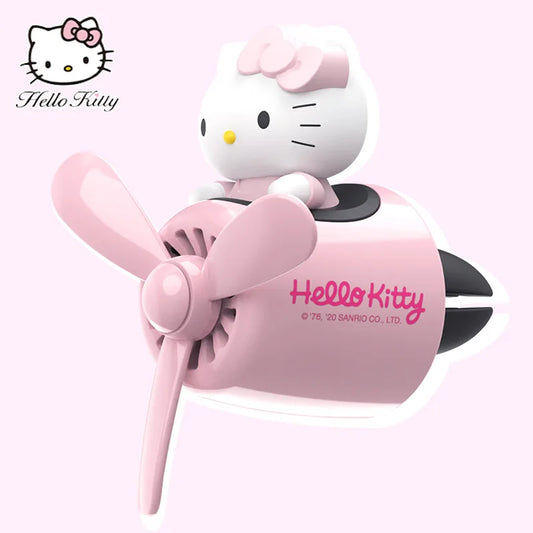 Sanrio Hello Kitty Air Freshener Car Perfum Kawaii Propeller Outlet Vent Fresheners Perfume Suitable for Car Interior Decoration