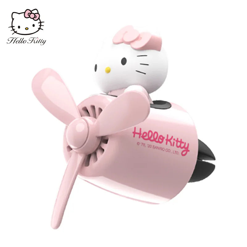 Sanrio Hello Kitty Air Freshener Car Perfum Kawaii Propeller Outlet Vent Fresheners Perfume Suitable for Car Interior Decoration