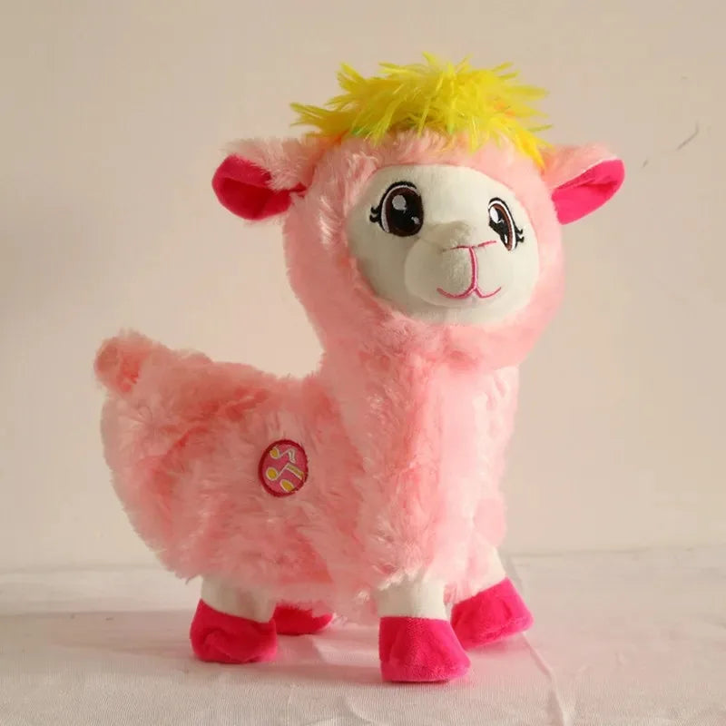 Sheep Llama Alpacas Plush Toy Electric Dancing Music Funny Toys Pets Doll Stuffed Soft Animal kids Christmas Gifts