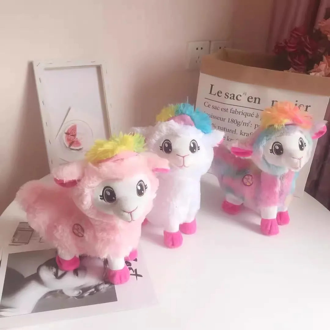 Sheep Llama Alpacas Plush Toy Electric Dancing Music Funny Toys Pets Doll Stuffed Soft Animal kids Christmas Gifts