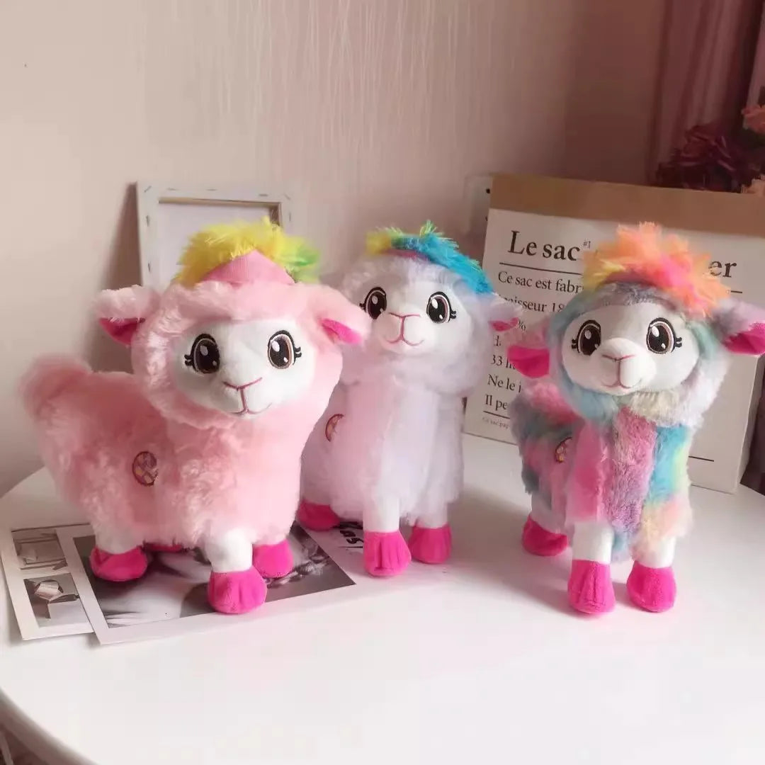 Sheep Llama Alpacas Plush Toy Electric Dancing Music Funny Toys Pets Doll Stuffed Soft Animal kids Christmas Gifts