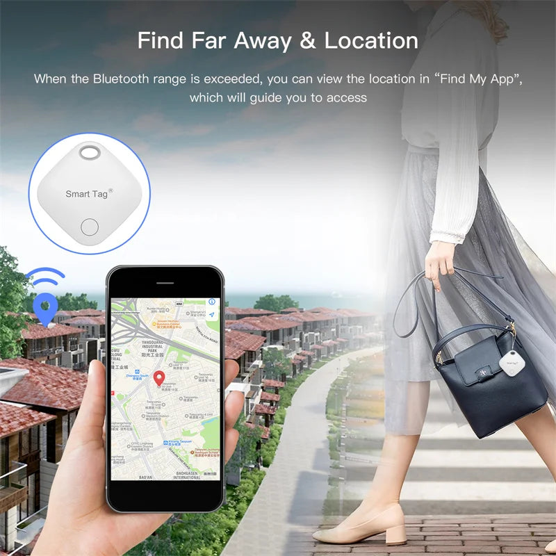 Smart Bluetooth Alarm Tracker funktioniert mit finden Sie meine App Anti-Lost-Gerät für iPhone Tag Ersatz Locator MFI bewertet