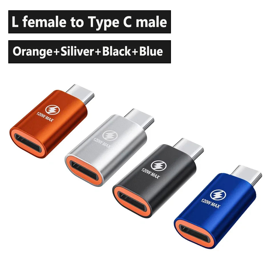 Usb C To 8 Pin Adapter Fast Charging For Iphone Lightning Female To Type-C Charger Connector For Iphone 15 Pro 14 Macbook Ipad
