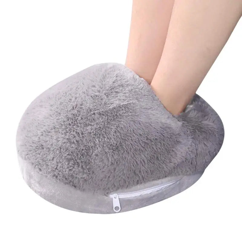 Winter Electric Foot Heating Pad USB Charging Soft Plush Washable Foot Warmer Heater Improve Sleeping Household Foot Warming Mat