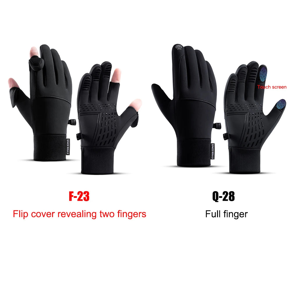 Winter Warm Gloves Windproof Waterproof Touchscreen Gloves Men Women Outdoor Sport Running Fishing Cycling Skiing Gloves