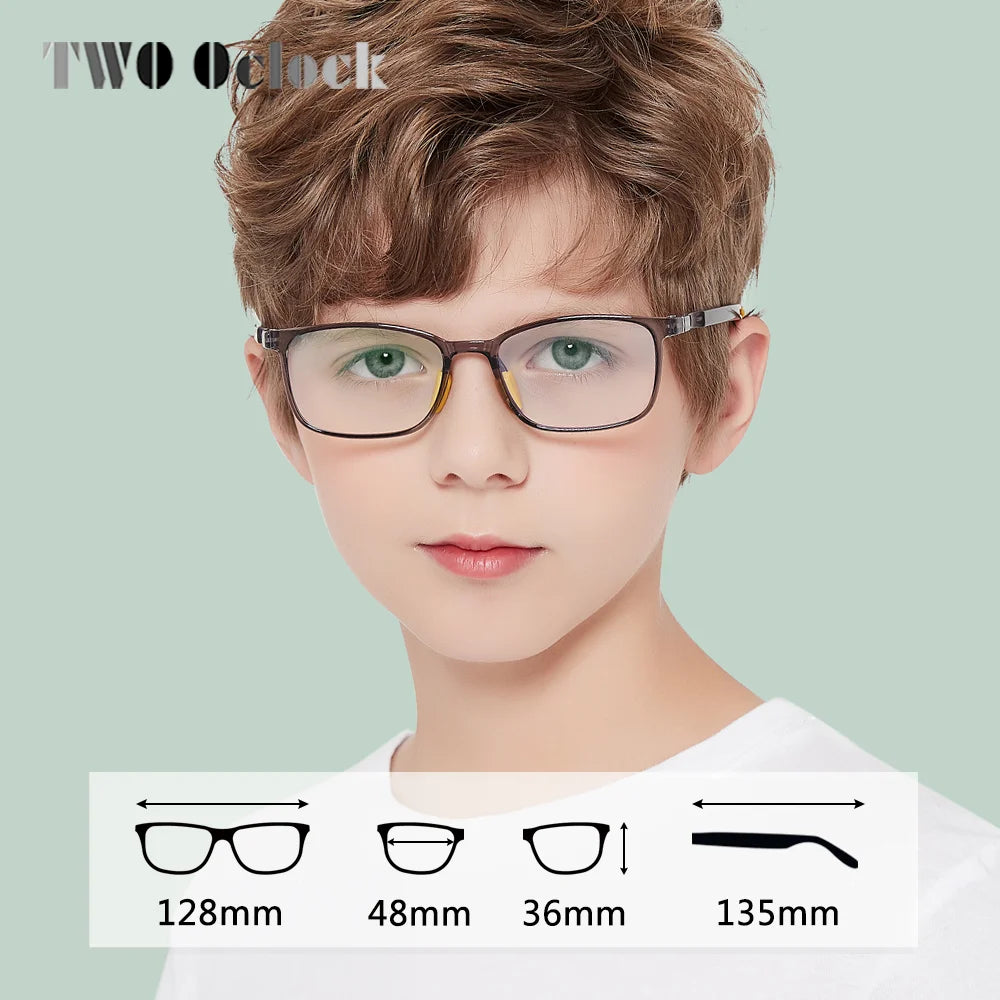 ZWEI Oclock Flexible TR90 Kinder Optische Brillen Rahmen kinder Brille Brille Bluelight Computer Gläser für Kinder D5109