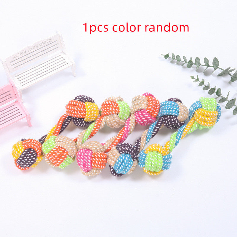 weight 58-125g Interactive Cotton Rope Mini Dog Toys Ball For Dogs Accessories Toothbrush Chew Puppy Toy For Large Small Dogs Toy Pet Dog Toy