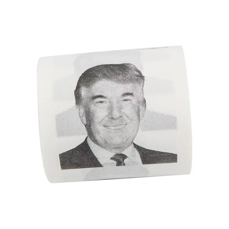 Żart Zabawny Papierowy Tkanina Gag Prezent Prank Żart Kreatywna Łazienka Zabawny Papier Toaletowy Prezydent Donald Trump Papier Toaletowy Dropshipping