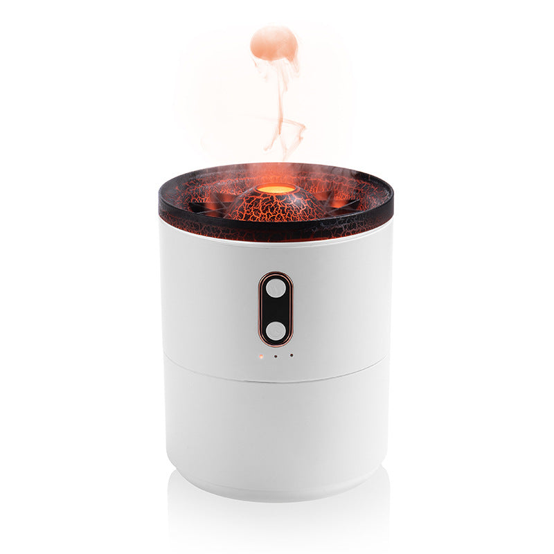 Volcanic Flame Aroma Essential Oil Diffuser USB Portable Jellyfish Air Humidifier Night Light Lamp Fragrance Humidifier  390g