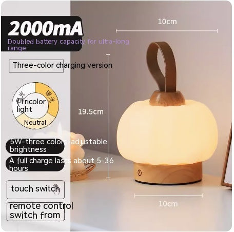 Price 42.19 usd weight 1050g Portable Small Pumpkin Light Mini Decorative Ornaments Charging Lamp