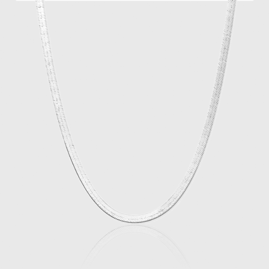 HERRINGBONE CHAIN 3MM [GOLD/SILVER]